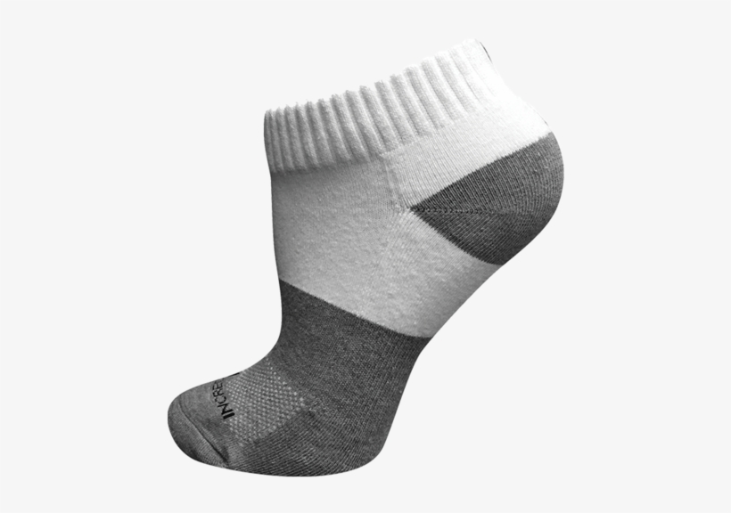 Below Sport Run Sock White A B - Sock, transparent png download