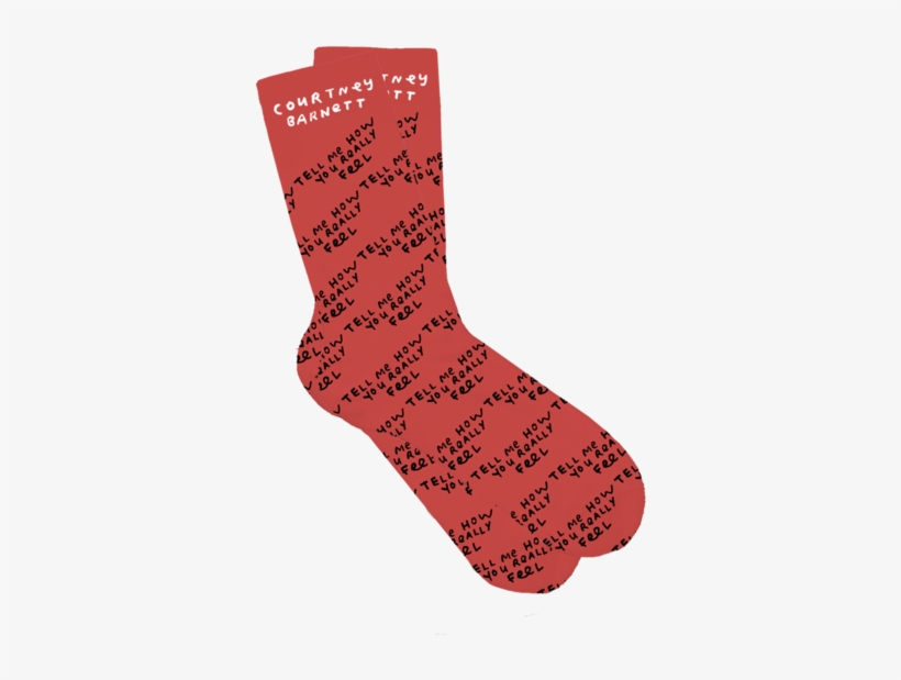 Tell Me How You Really Feel Socks - Courtney Barnett Socks, transparent png download