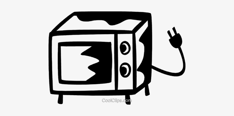 Microwave Oven Royalty Free Vector Clip Art Illustration - Microwave Transparent Background Drawinf, transparent png download