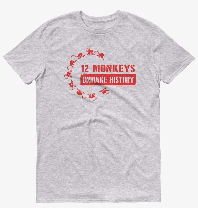 12 Monkeys Unmake History Men's Short Sleeve T-shirt - 12 Monkeys Unmake History Tote Bag As Seen On Syfy, transparent png download