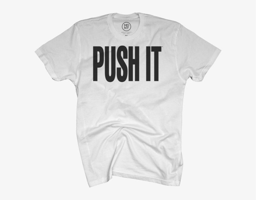 Push It On White T-shirt - Romper Suit, transparent png download