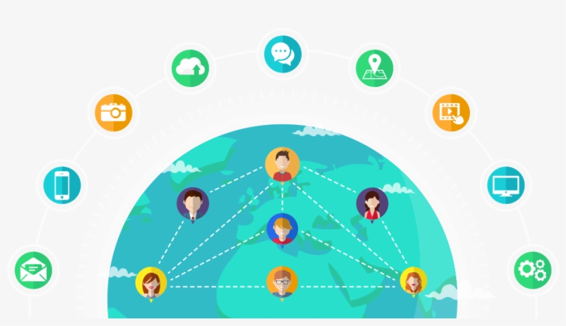 Earth - Group Chat Application Diagram, transparent png download