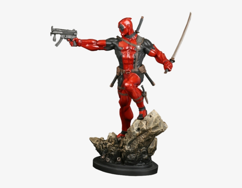 Deadpool Action Polystone Statue - Bowen Deadpool Action Statue, transparent png download