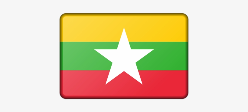 Burma Flag Of Myanmar National Flag Flag Of Shan State - Flag Of Myanmar, transparent png download