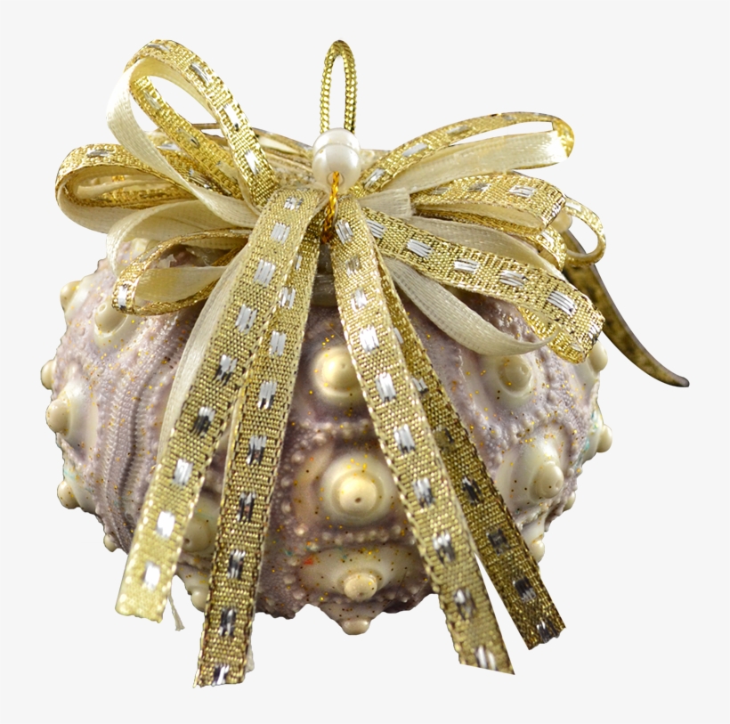 Sputnik Sea Urchin Christmas Holidays Ornament - Brass, transparent png download