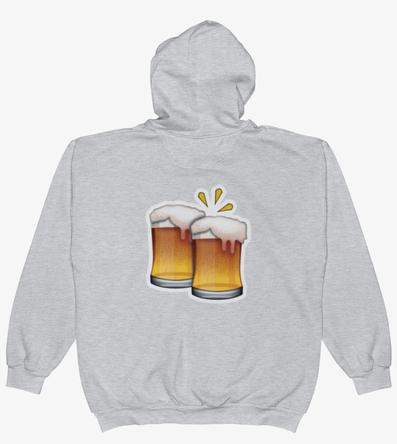 Emoji Zip Hoodie - Queen Of The Red Spades, transparent png download