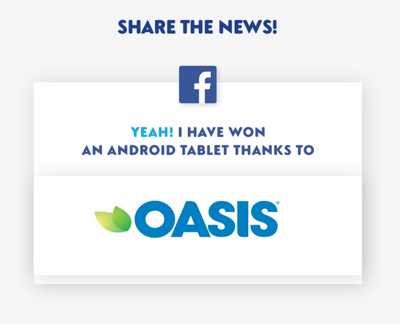 Oasis Bts Message Win En - Oasis Juice, transparent png download