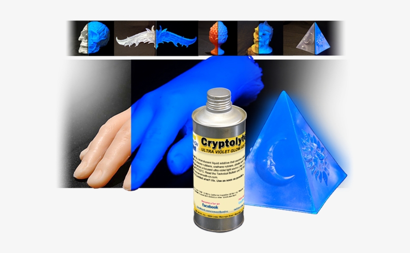 Plastics Or Foams To Glow A Bright Blue Under A Focused - Pigment, transparent png download