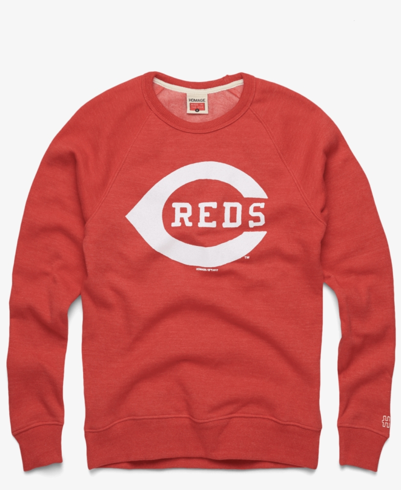 Cincinnati Reds Logo Crewneck Cincy Ohio Mlb Baseball - Long-sleeved T-shirt, transparent png download