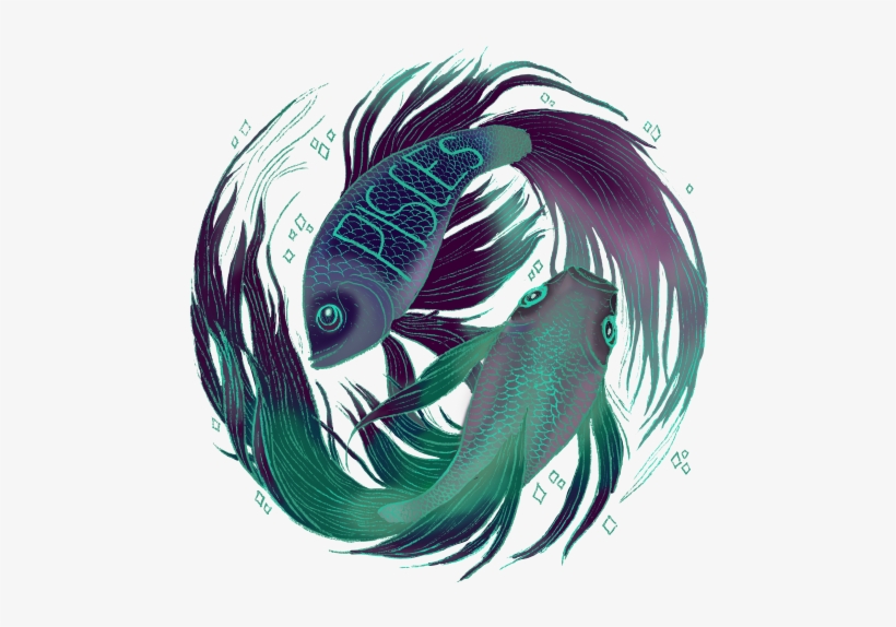 Pisces Clipart Transparent Tumblr - Illustration, transparent png download