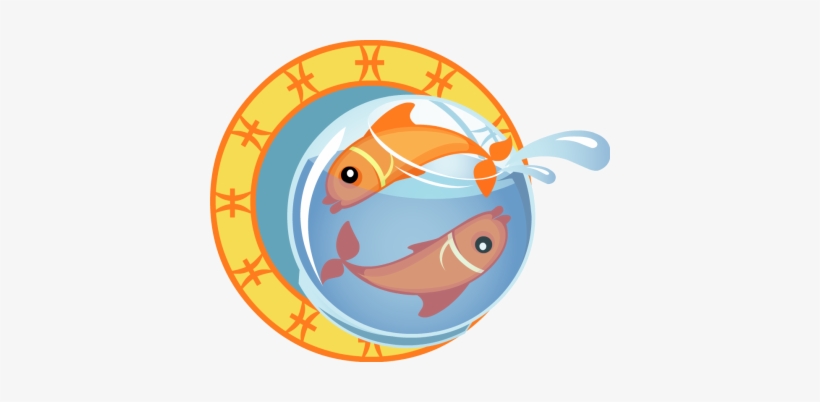 Pisces Astrology Sign - Cartoon Zodiac Signs, transparent png download