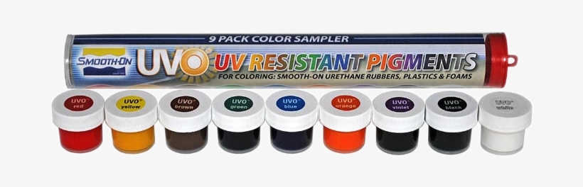 Uvo For Plastics Foams & Epoxy - Uvo Uv-resistant Colorant 9-pack Sampler, transparent png download