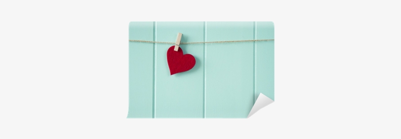 A Red Heart Hanging On A Clothesline - Zum Geburtstag...herzliche Glückw Ünsche Und Einen, transparent png download
