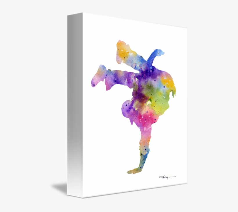 Transparent Dancer Watercolor Jpg Freeuse Library - Watercolor Hip Hop Dancer, transparent png download
