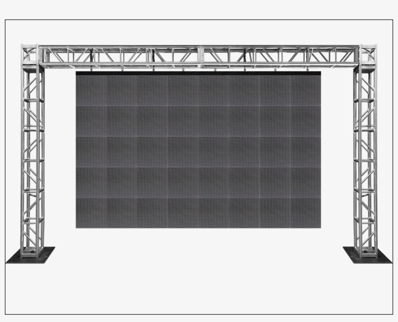 Main Image Is A Mock-up Of Actual Video Wall To Be - Led Video Wall Truss, transparent png download