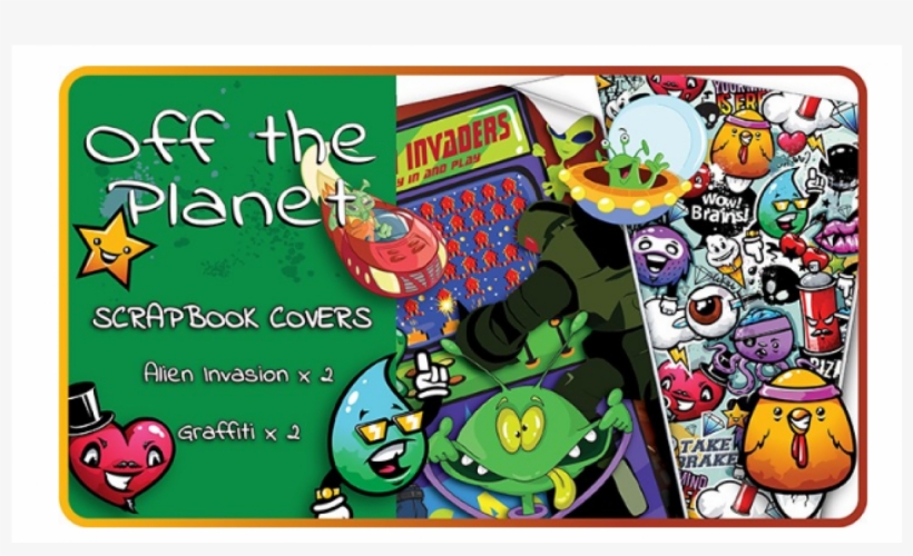 2kool4skool Off The Planet Scrapbook Covers - Games, transparent png download