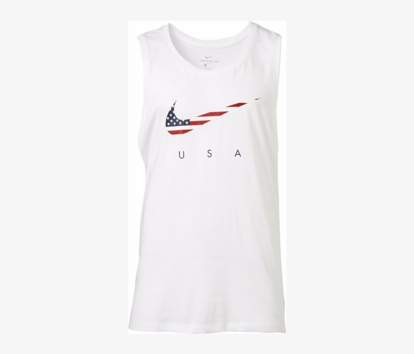 Nike Men's Americana Mt Swoosh White Training Tank - Major Appliance, transparent png download