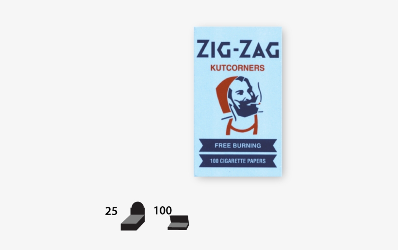 Zig Zag Blue Kutcorners - Zig Zag Rolling Papers Canada, transparent png download