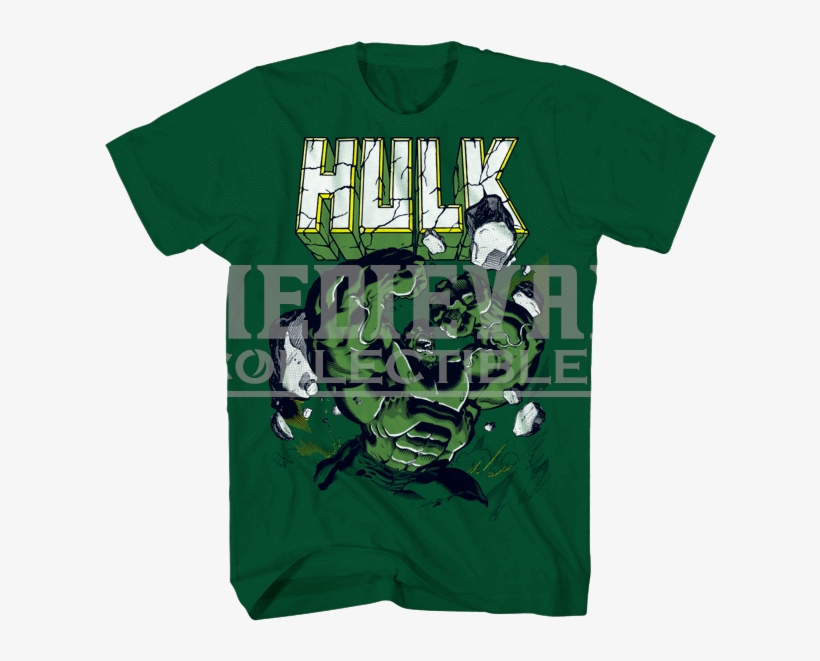 Hulk Power Smash T-shirt - Blue T Shirt Template, transparent png download