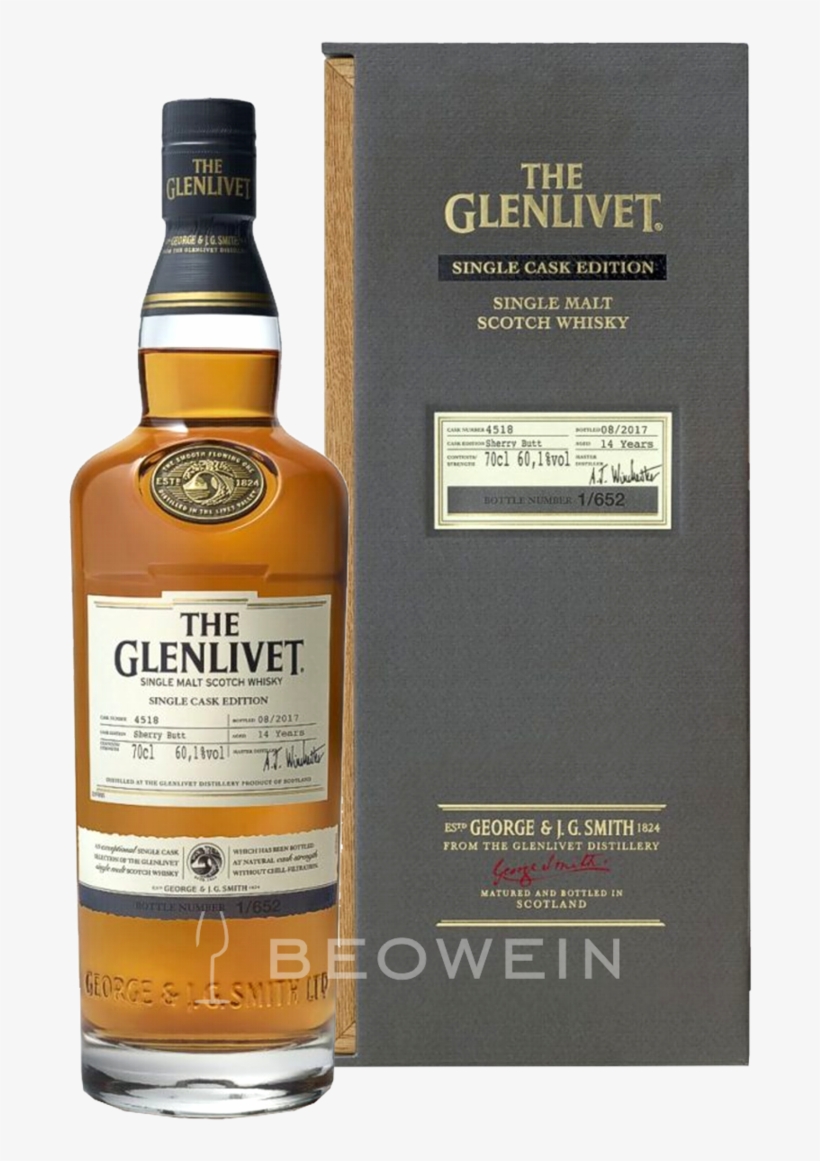 The Glenlivet Single Cask Edition Sherry Butt 0,7 L - Glenlivet Single Cask Edition Sherry Butt, transparent png download