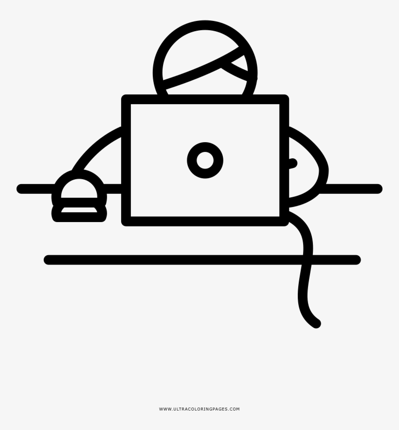 Office Worker Coloring Page - Worker Icon, transparent png download