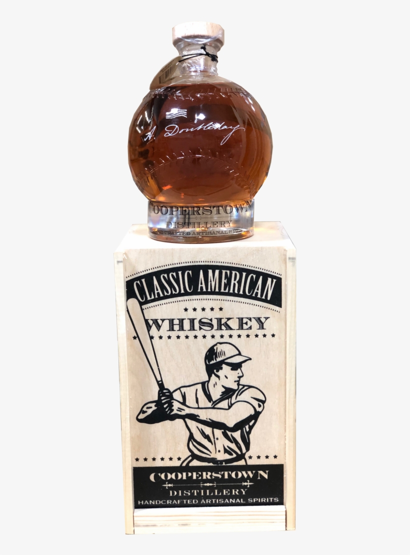 Abner Doubleday's Classic American Baseball Whiskey - Glass Bottle, transparent png download
