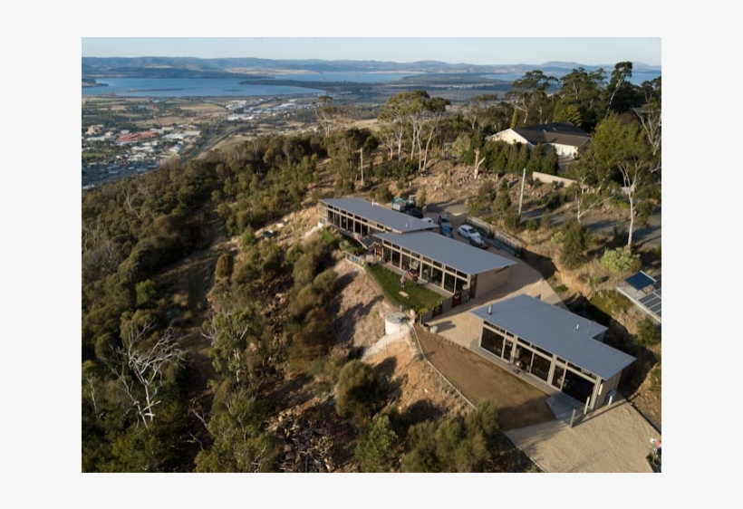 Luxury Modern Home 10 Min From The City Of Hobart - Aerial Photography, transparent png download
