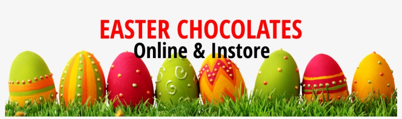 Easter Chocolate Banner - Easter Eggs Frame Png, transparent png download