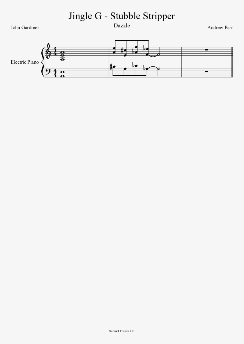 Stubble Stripper Sheet Music Composed By Andrew Parr - Diagram, transparent png download