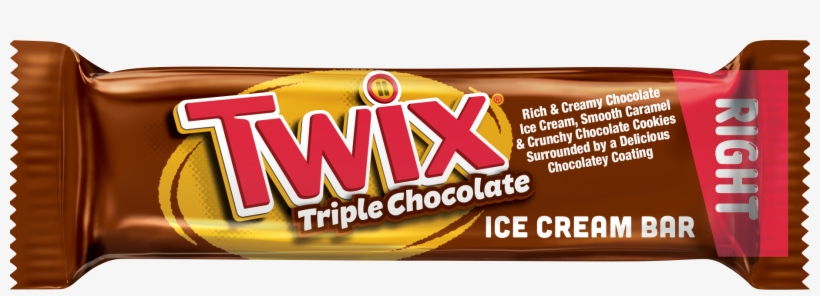Twix Triple Chocolate Ice Cream Right Side - Twix, transparent png download