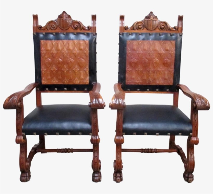 More Views - Spanish Antique Chairs, transparent png download