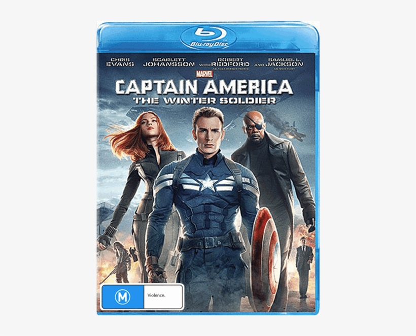 Captain America The Winter Soldier Blu Ray Cover, transparent png download
