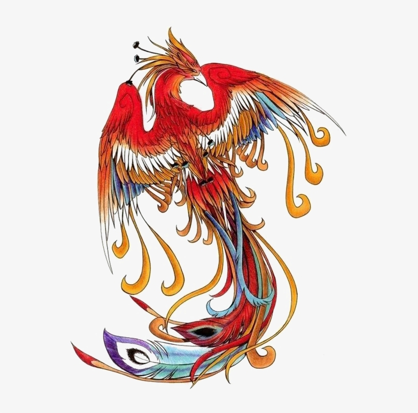 Wind Chinese Simurgh Phoenix Png Free Photo Clipart - Fenghuang Bird, transparent png download
