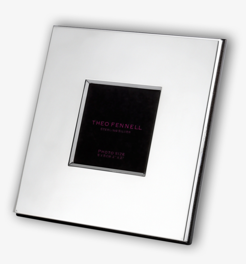 Sterling Silver 2 X 2″ Wide Edge Photo Frame - Paper, transparent png download
