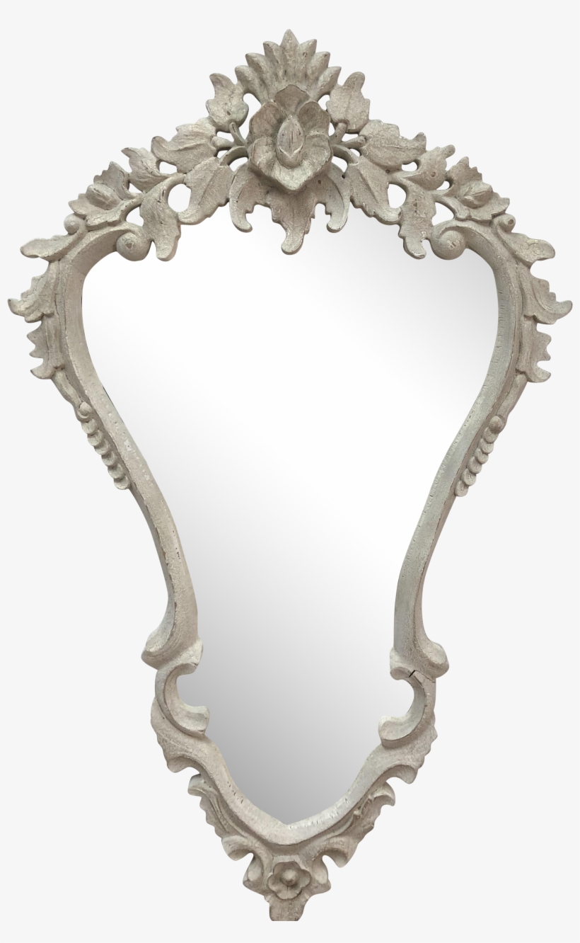 Hand Carved Painted Italian Antique Mirror On Chairish - Antique, transparent png download