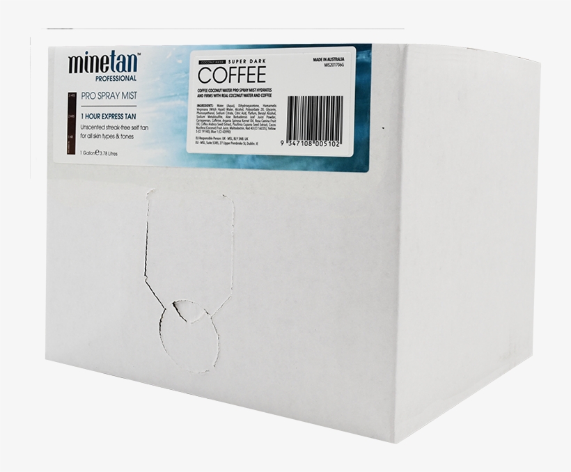 Minetan Coffee Coconut Water Pro Spray Mist - Paper, transparent png download