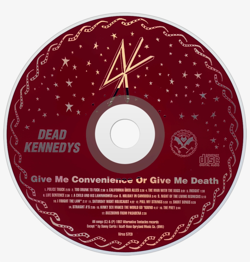 Dead Kennedys Give Me Convenience Or Give Me Death - Alternative Tentacles T Shirt, transparent png download