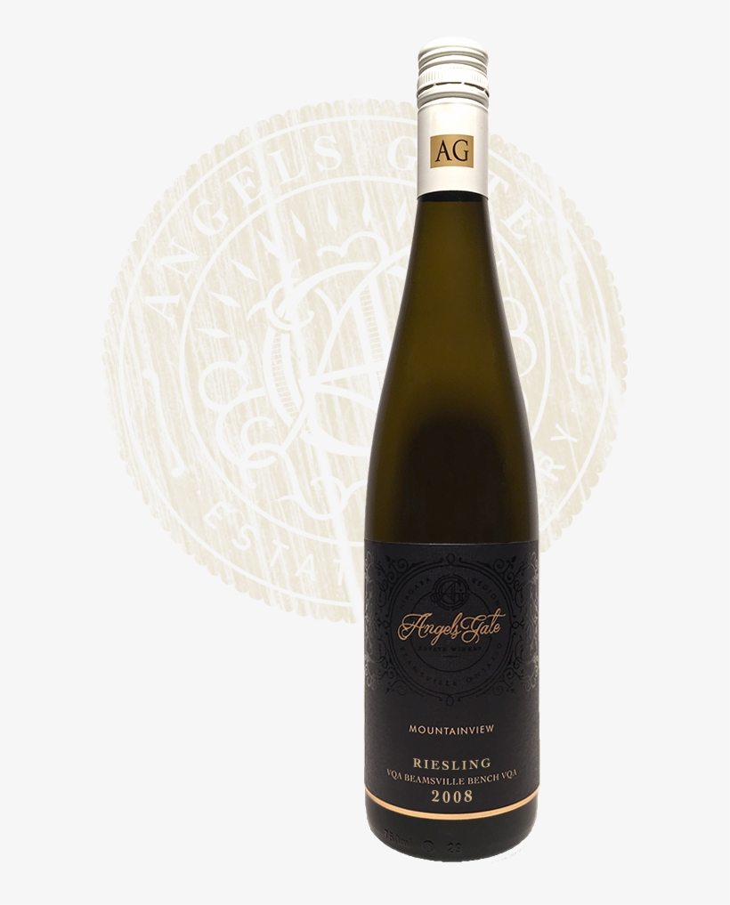 White Wine Banner - Glass Bottle, transparent png download