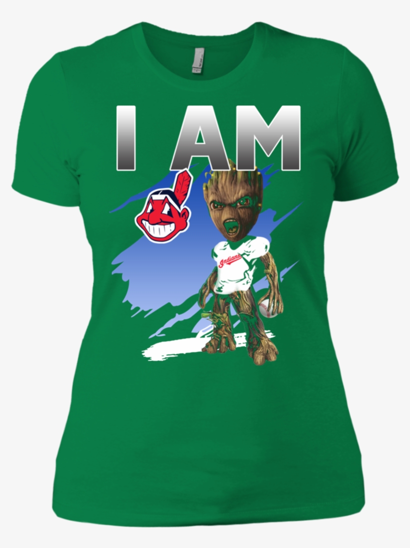 Ultimate Cleveland Indians Groot I Am T Shirt Apparel - Shirt, transparent png download