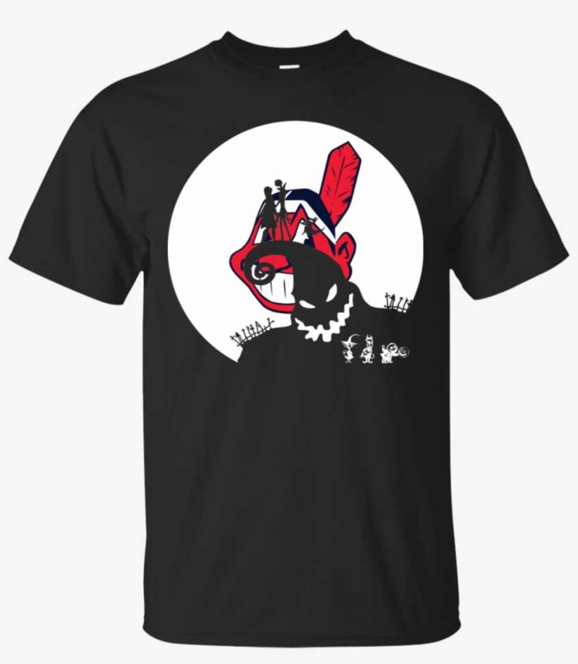 Jack Skellington And Sally Cleveland Indians Halloween - Moto Tshirt, transparent png download