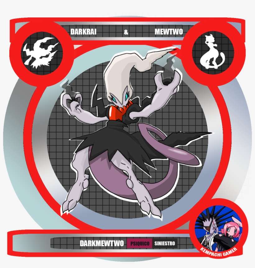 Aquí Tenéis A La Fusión De Darkrai Y Mewtwo, Os Imaginais - Pokemon Fusiones, transparent png download