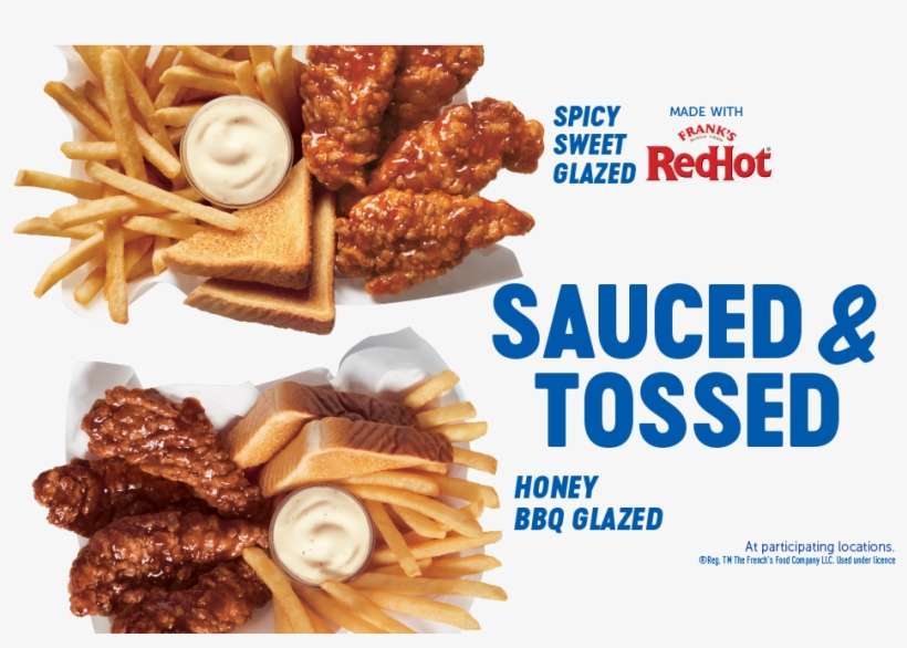 Sauced & Tossed Chicken Strip Baskets - Frank's Redhot, transparent png download