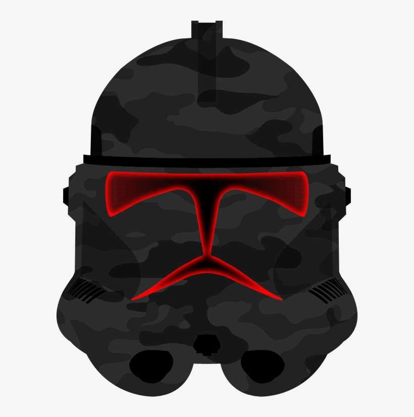 Shadow Company Clone Helmet By Pd Black Dragon - Black And Red Clone Trooper Logo, transparent png download