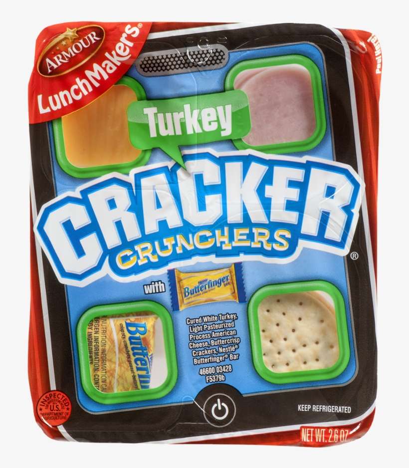 Armour Lunch Makers Cracker Crunchers With Butterfinger, - Convenience Food, transparent png download