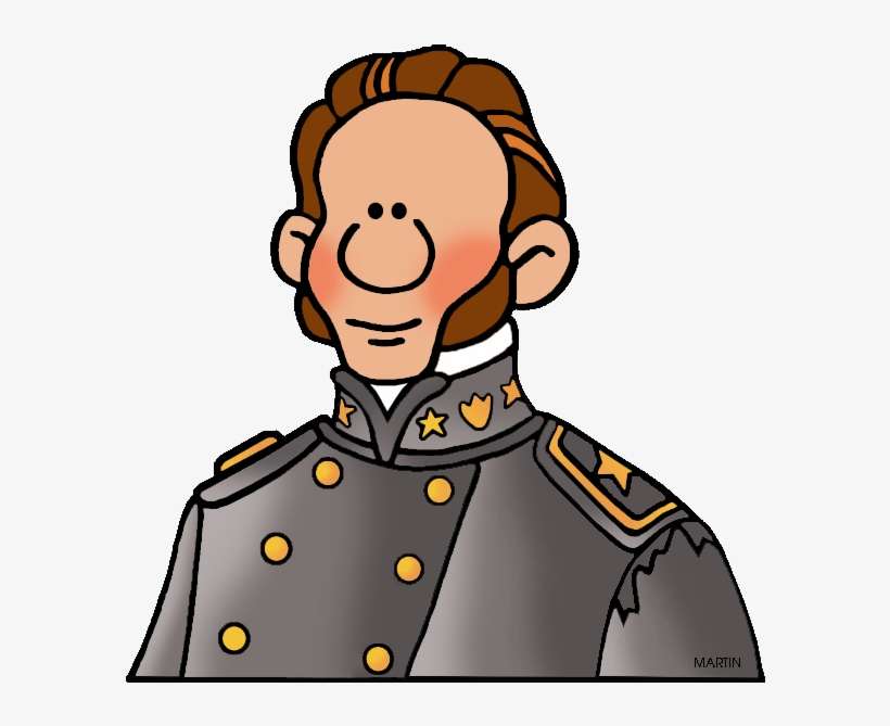 Celebrity Clipart Famous Artist - Thomas Stonewall Jackson Cartoon, transparent png download