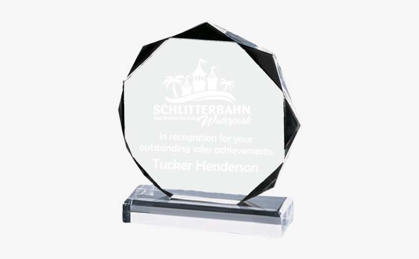 Gem Cut Octagon Acrylic Award - Trophy, transparent png download