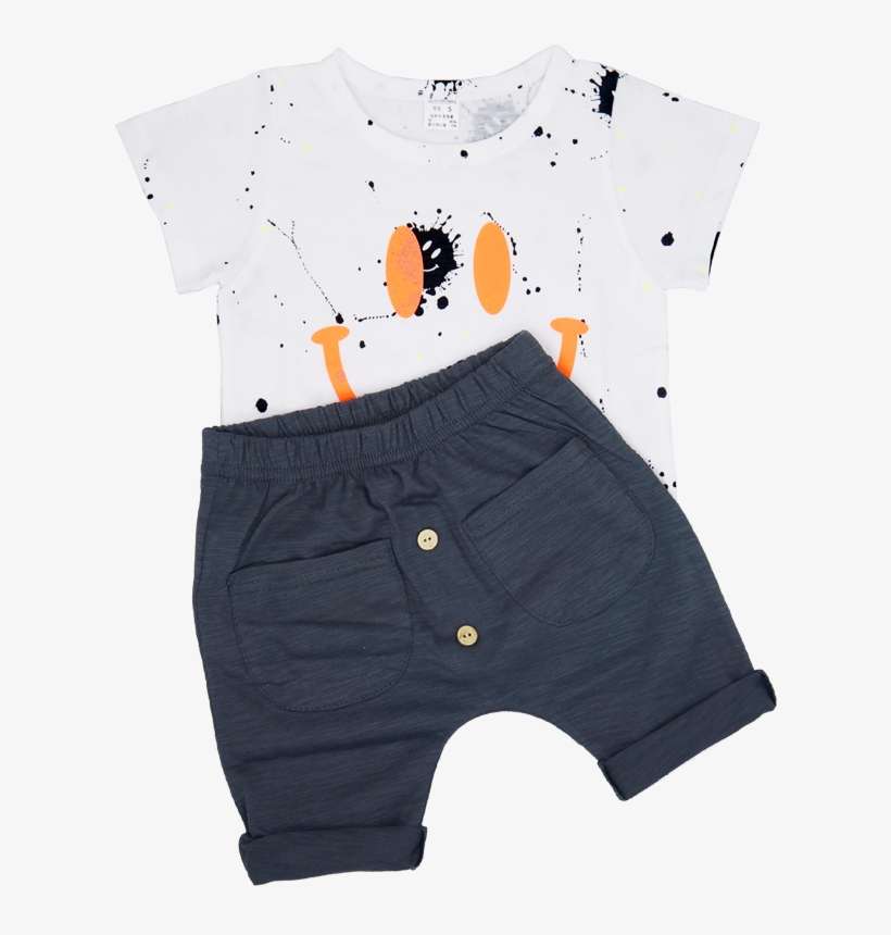 Graffiti Smiley Harem Pants Set Da1001 - Cartoon, transparent png download