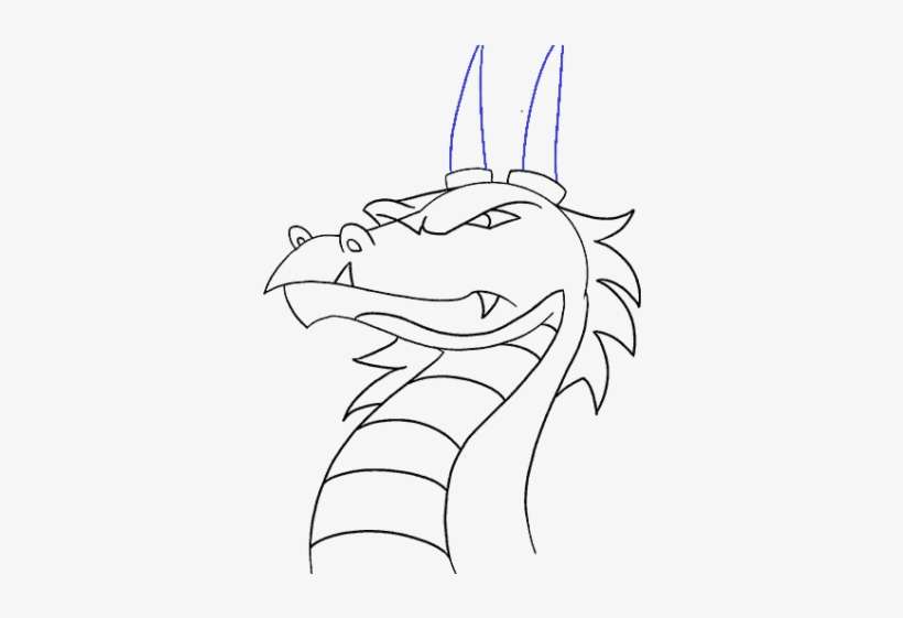 Drawn Garden Japanese Dragon - Cartoon, transparent png download