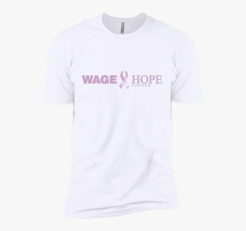 Wage Hope Ribbon Premium Short Sleeve T-shirt - Active Shirt, transparent png download