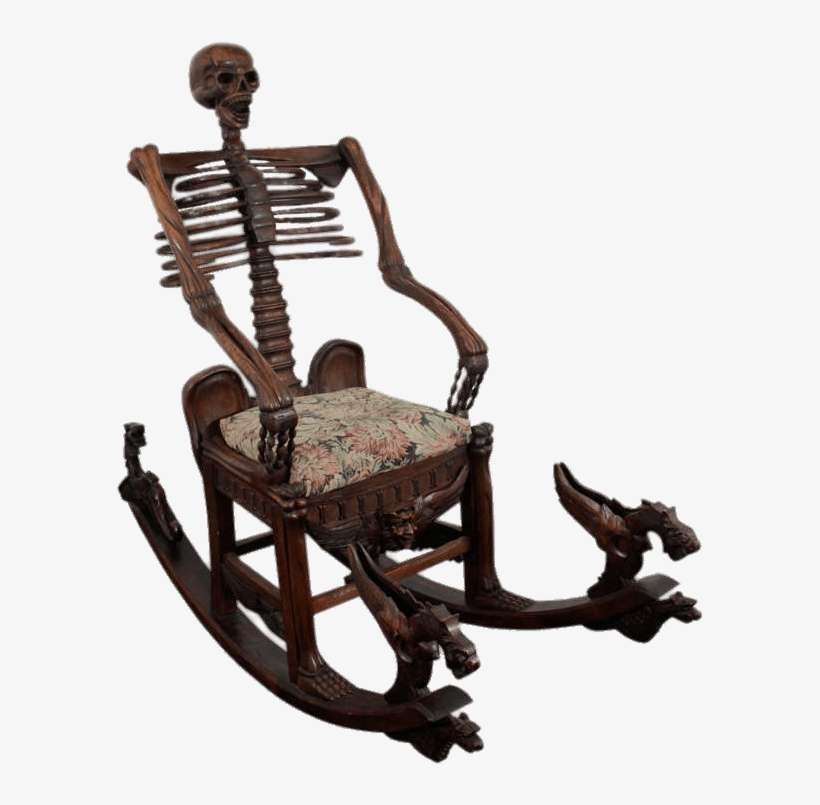 Skeletal Rocking Chair - Rocking Chair For Men, transparent png download